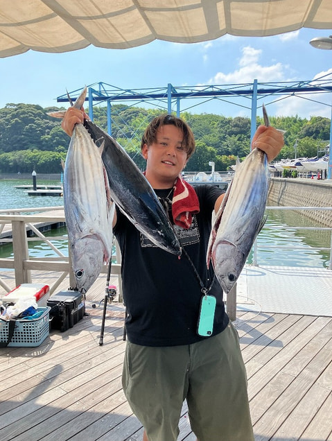 アクト沖90～100ｍで釣れた魚